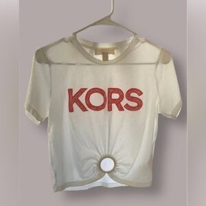Michael Kors Red Snake Logo T-Shirt